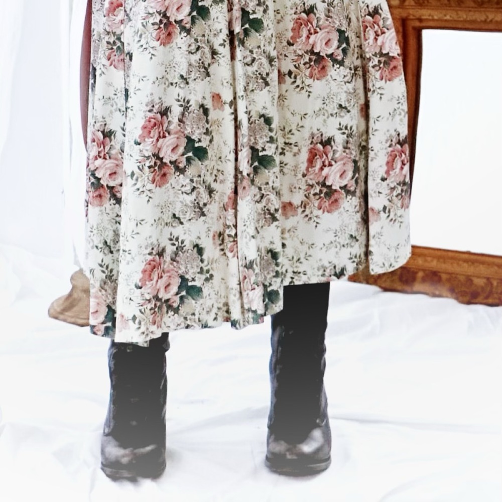 Hippie vintage floral jumper 80s culottes festival - Picture 8 of 8